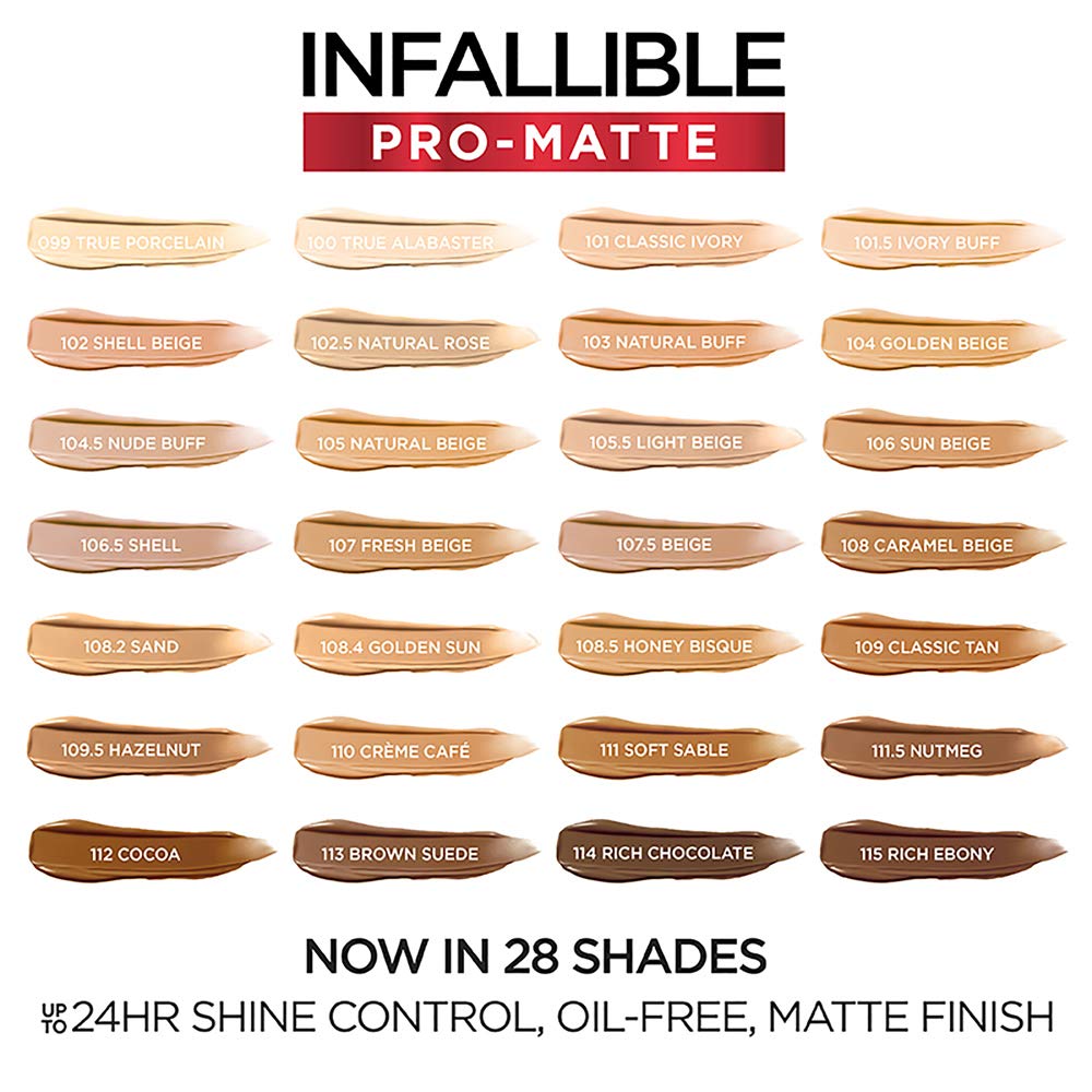 L’Oréal Infallible Pro‑Matte Foundation – 30 ml