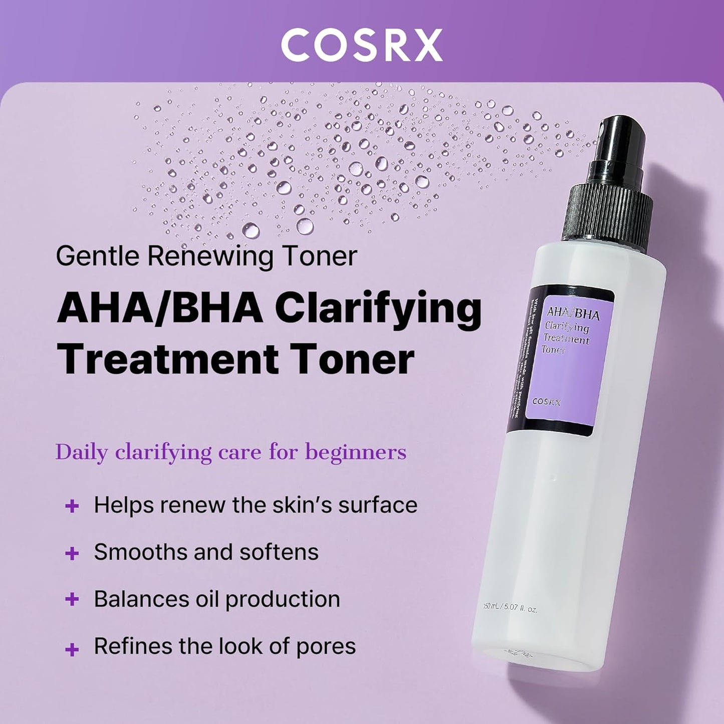 AHA/BHA Clarifying Treatment Toner 150ml - COSRX