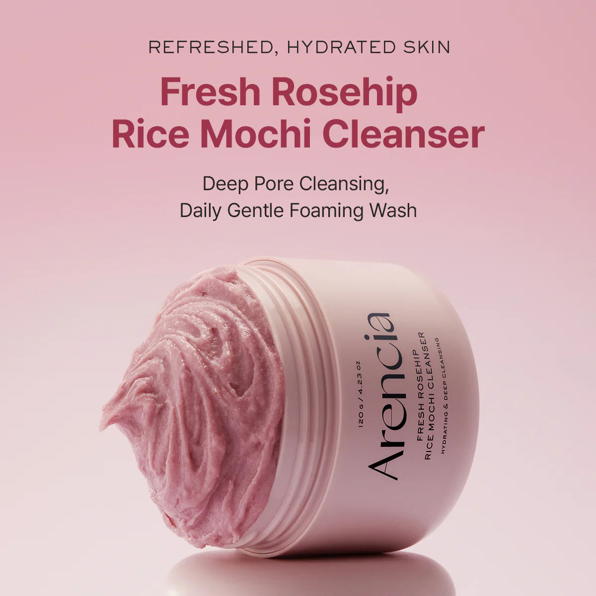 Arencia Fresh Rosehip Mochi Cleanser 120 gr